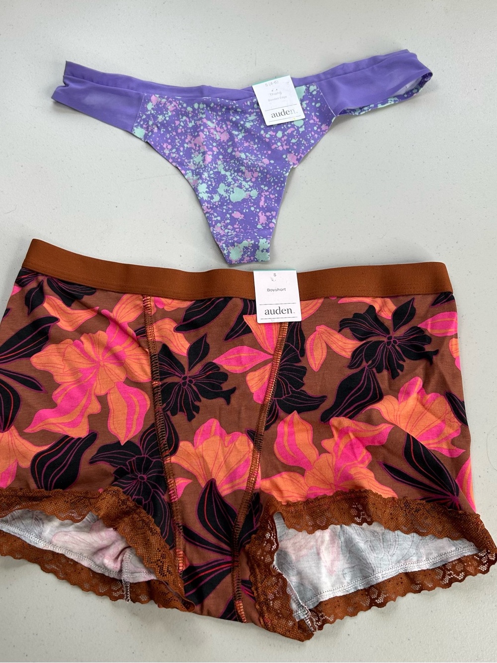 Auden Panties Small Thong Boyshort Underwear New